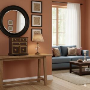 Handcrafted Wooden Chest with brass embross pattern