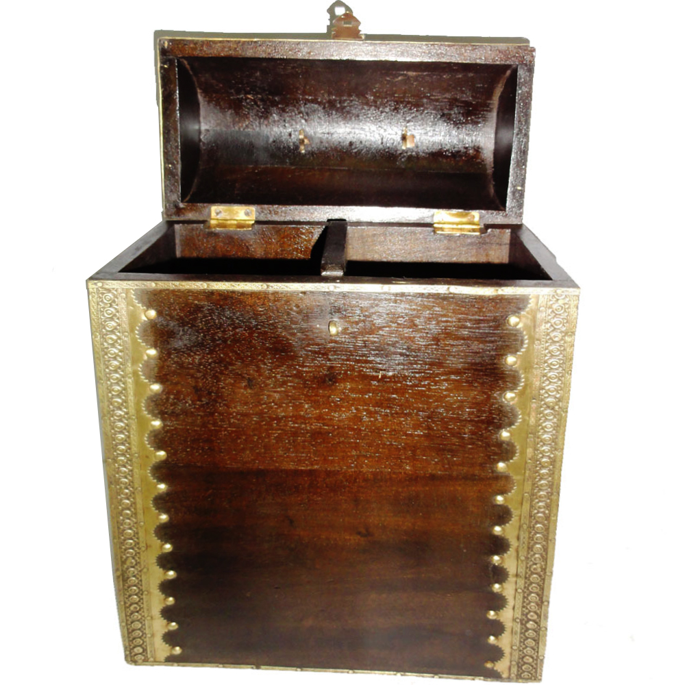 wooden antique wine bottle holder