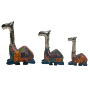 Rajasthani Handcrafted wooden metal Camel Set